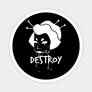 Destroy Geisha Zombie Magnet